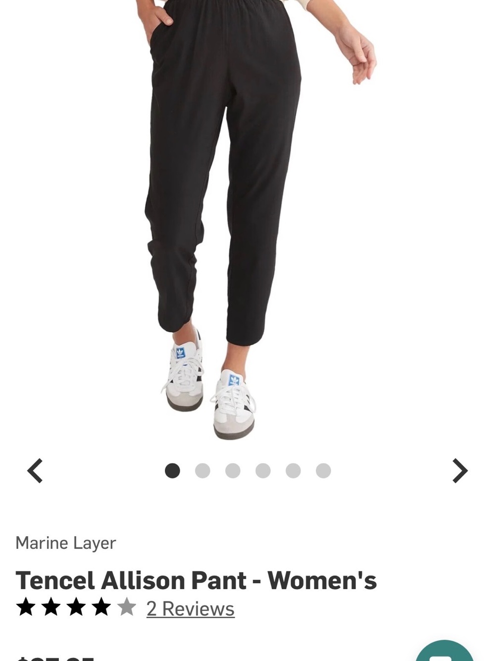 Marine Layer Black “Allison”Tencel Pants